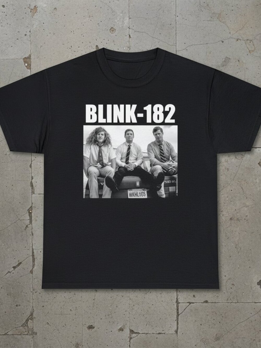 Vintage Pop Punk Band Graphic T-Shirt | Retro Black Music Fan Tee | Alternative